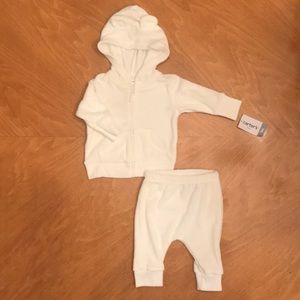 Carter’s 3 - Piece Terry Little Cloud Ivory Set 3M
